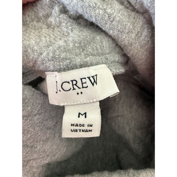 J Crew Cable Knit Cowlneck Top Grey Long Sleeve Casual Classic Cozy Shirt Medium - Picture 10 of 15